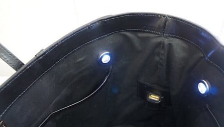 Le sac Leoht possède aussi des LED pour illuminer le sac
