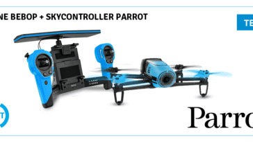 test drone bebop parrot+ skycontroller