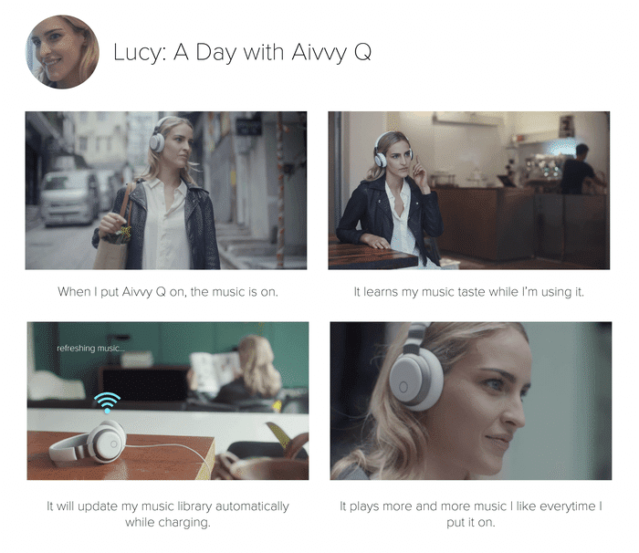 Le Aivvy Q possède un service de streaming intégré et sait s'adapter à vos goûts musicaux