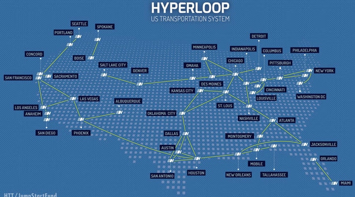 plan de l'hyperloop
