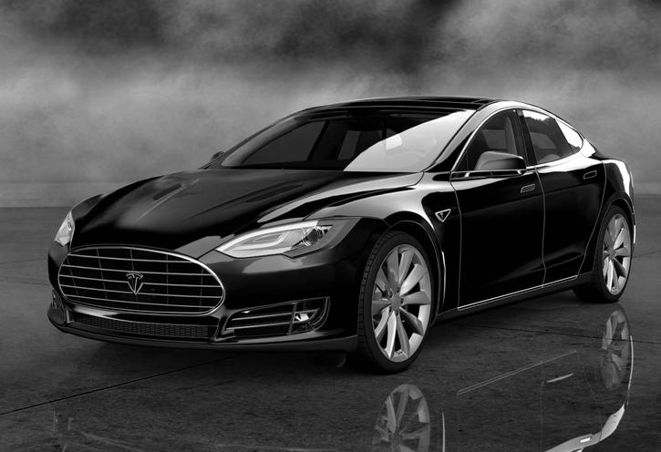 Un exemplaire modèle S de Tesla