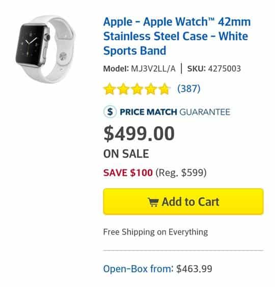 Apple Watch 249 $