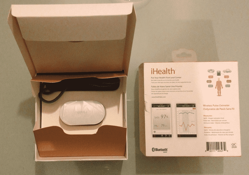 iHealth Oxymètre PO3 test unboxing packaging ouvert