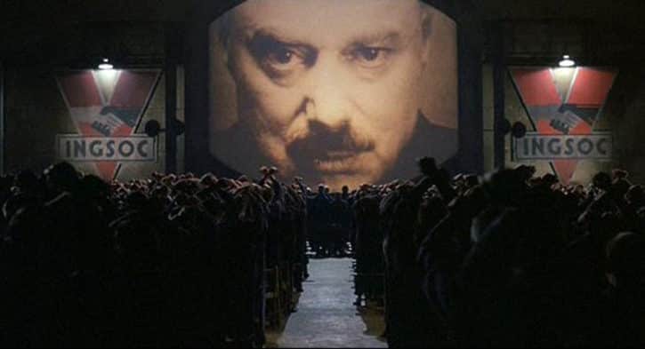 Big Brother dans la version cinématographique du roman de George Orwell