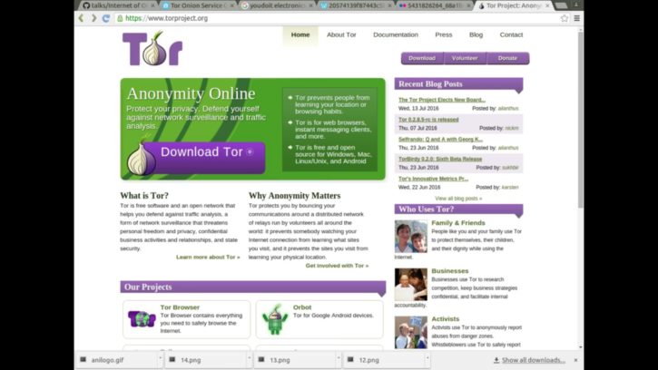 Le site de Tor.