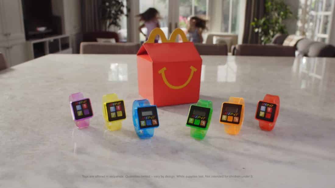 La gamme de six bracelets fitness trackers de McDonald's