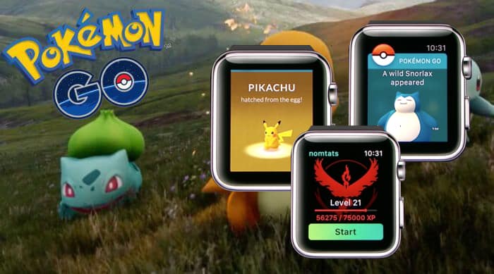 Pokémon GO sur Apple Watch
