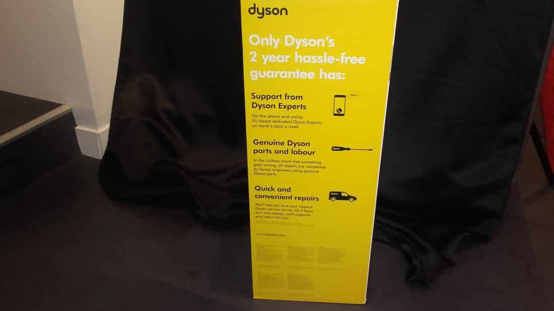 Dyson Pure Hot + Cold Link unboxing côté garantie