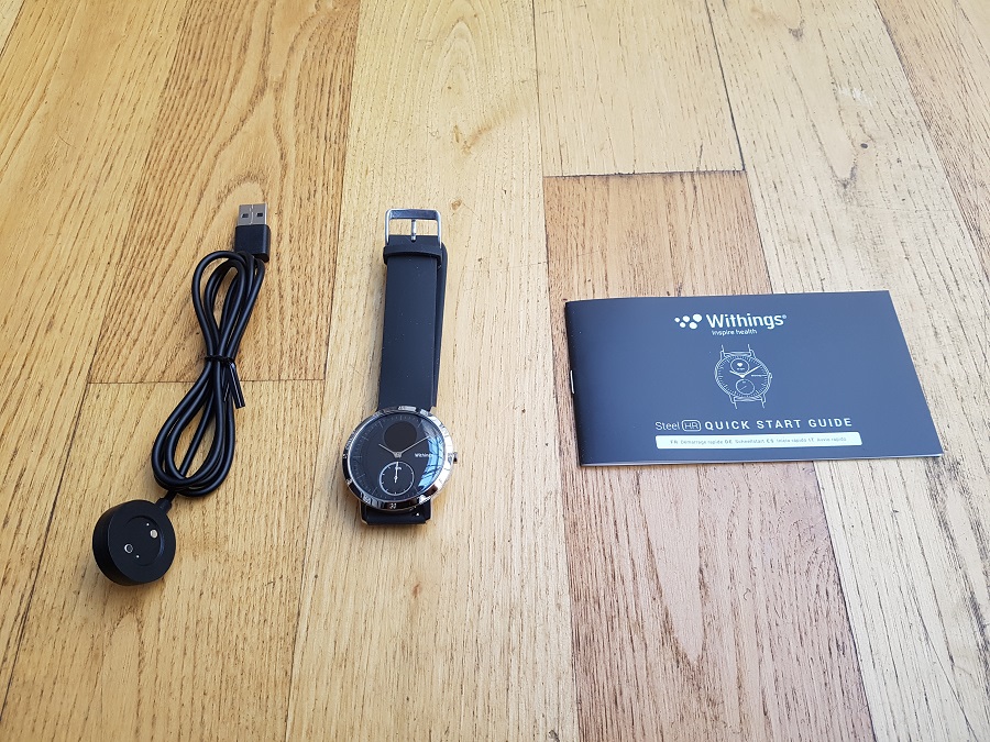 Withings Steel HR Unboxing chargeur