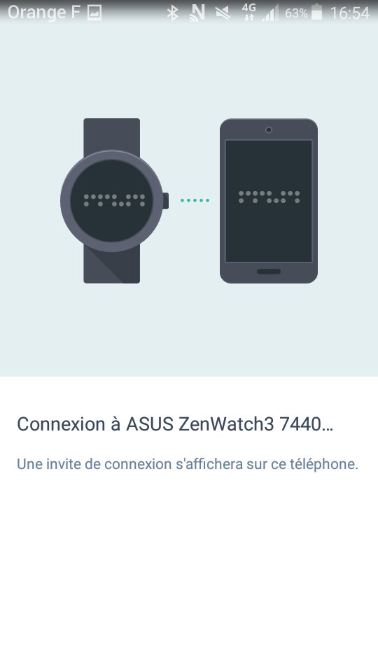 Asus ZenWatch 3 application smartphone