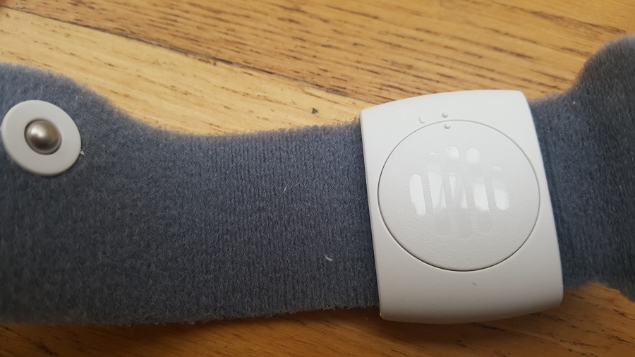 arrière bracelet fii smart thermometer test design ergonomie