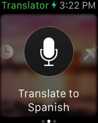 Application pour Apple Watch Microsoft Traducteur