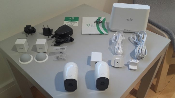 test arlo pro camera connectee unboxing materiel fourni pack