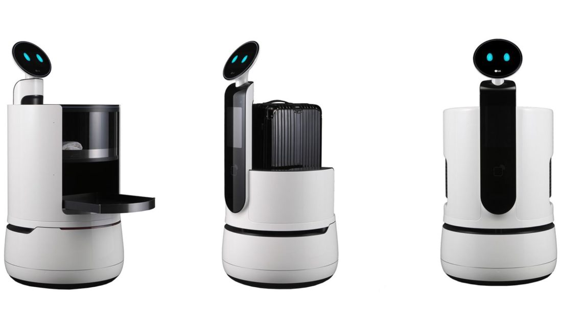 LG, LG CLOi Porter Robot, robot, hôtels, LG CLOi Servant Robot, LG CLOi Robot