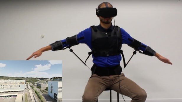 flyjacket drone exosquelette
