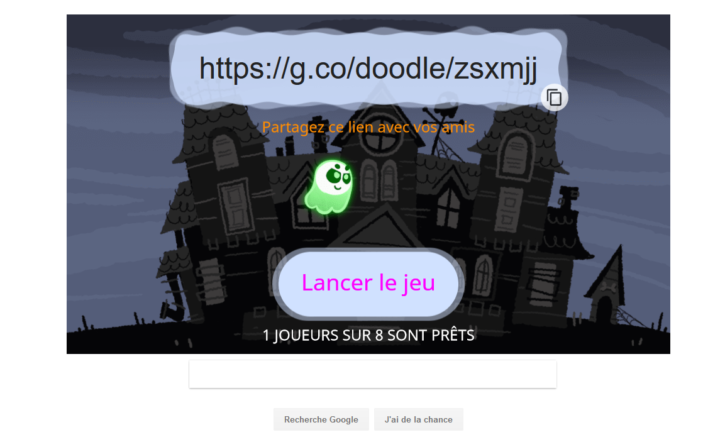 Google doodle, le nouveau jeu interactif spécial halloween de Google