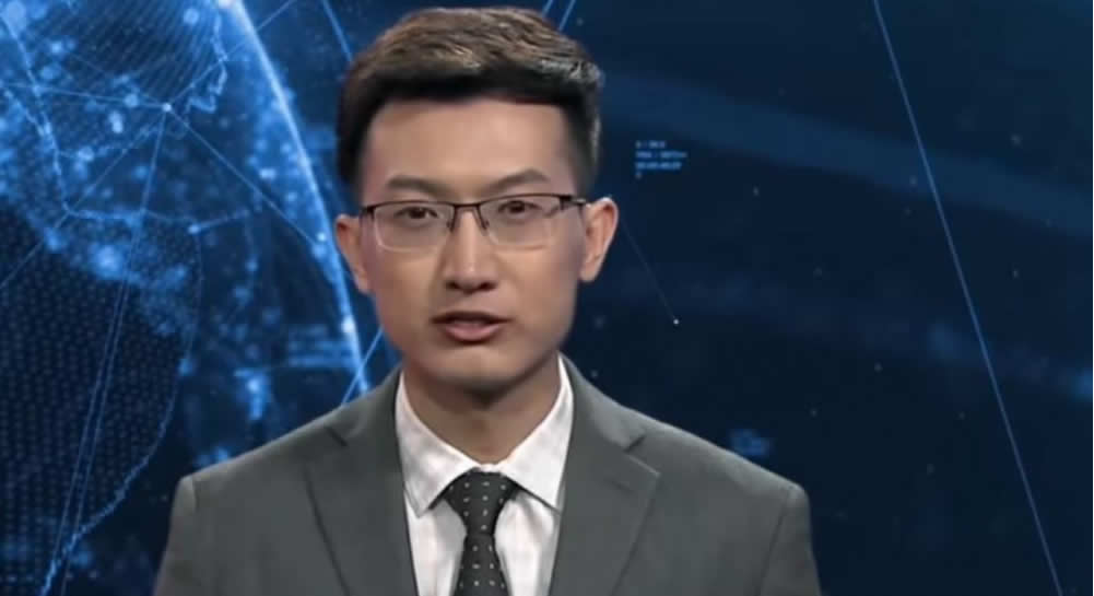 Chine présentateur JT intelligence artificielle