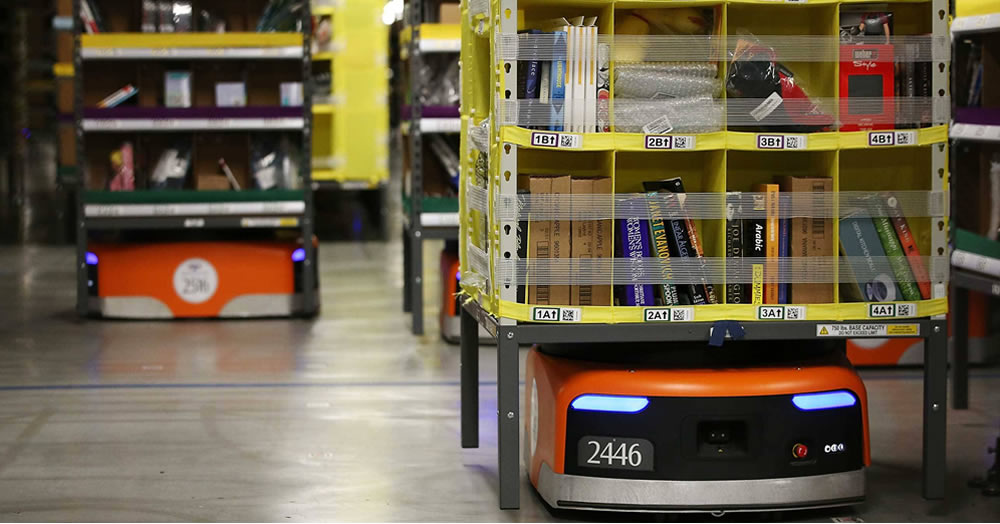 Robot entrepôt Amazon accident