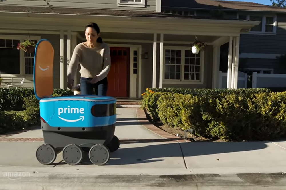 Amazon Scoot test robots livraison