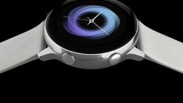 Image promotionnelle de la Samsung Galaxy Watch Active.