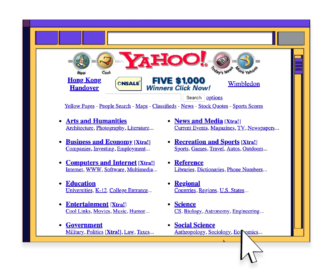 World Wide Web Yahoo!
