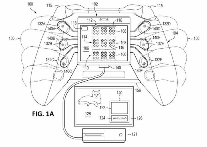 Microsoft xbox braille manette détails