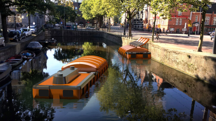 Roboat transport de déchets