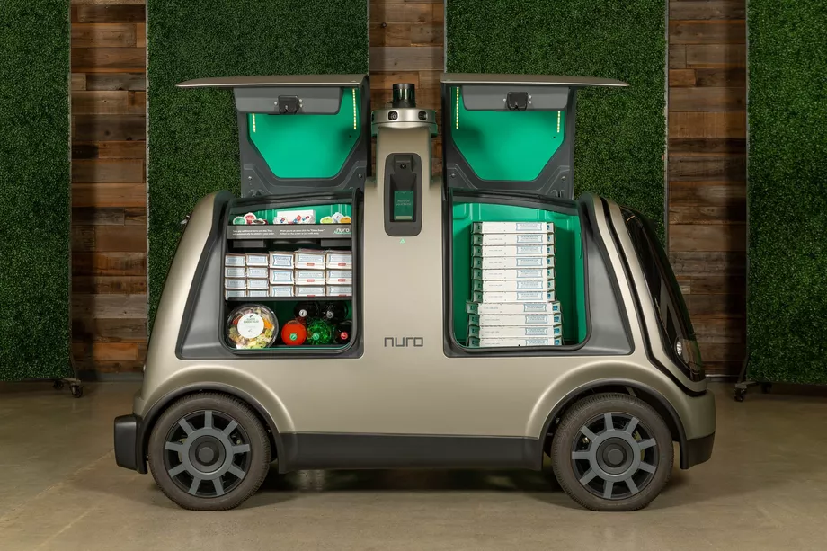 Domino's pizza utilisera des véhicule autonome R2 de Nuro pour ses livraisons