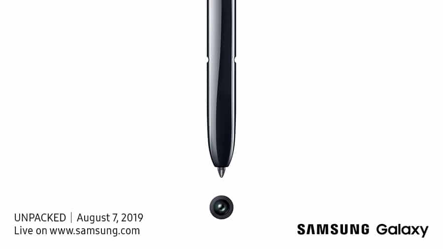 samsung galaxy unpacked 2019 annonce galaxy note 10