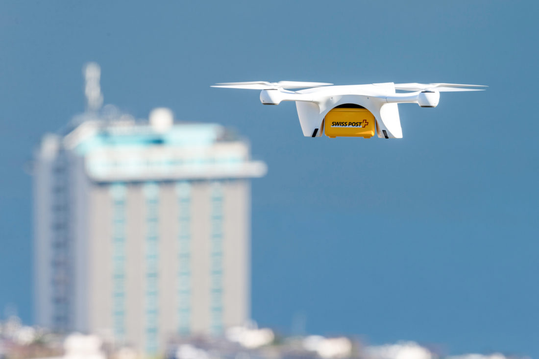 Livraison par drone par la Poste suisse