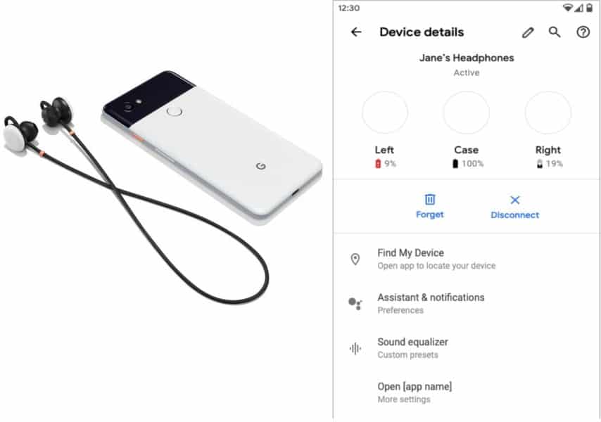 google buds fast pair et infos