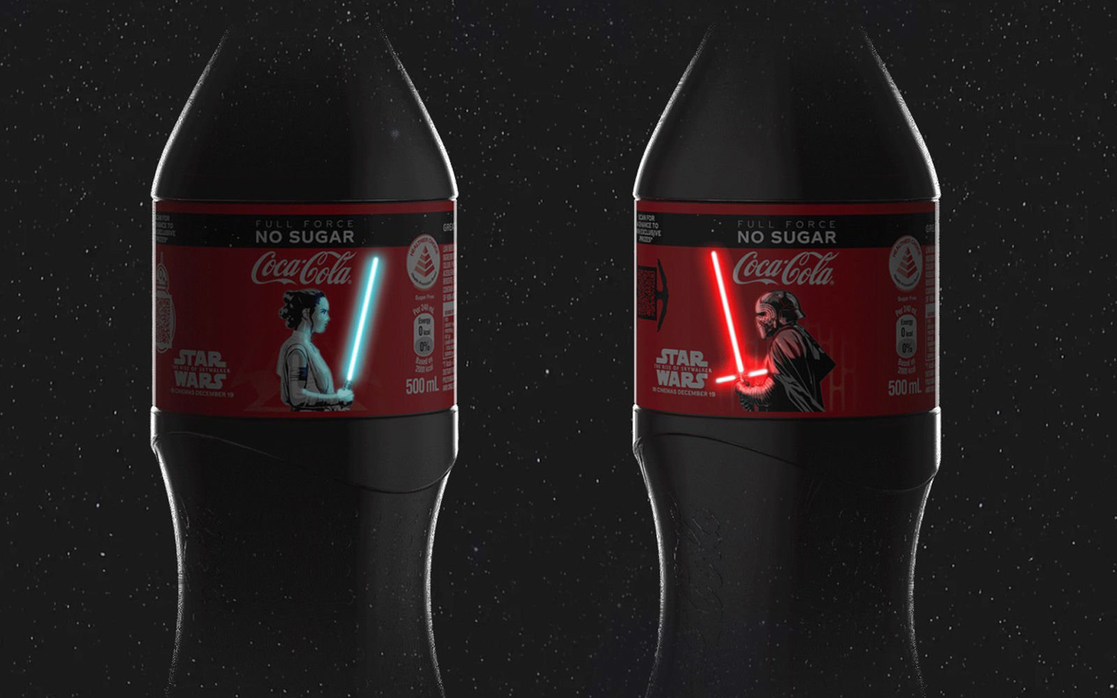 édition limitée star wars des bouteilles coca-cola