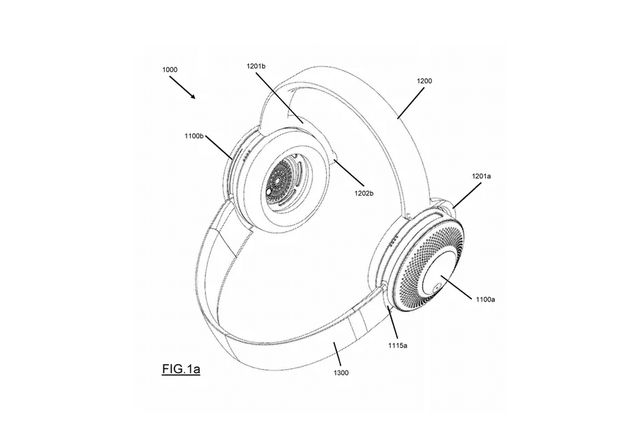concept du casque audio-purificateur d'air de dyson