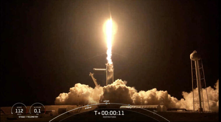 Décollage de la fusée Falcon 9 de SpaceX