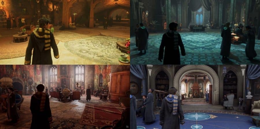 Salle commune dans le jeu Hogwarts Legacy: L'Héritage de Poudlard