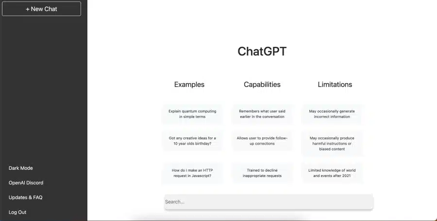 Interface pour utiliser ChatGPT