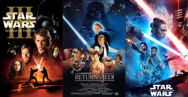 Les troisièmes films des trilogies de Star Wars