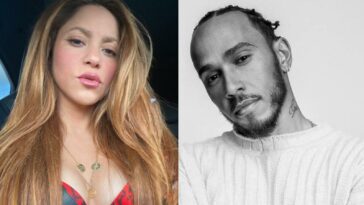 photos de shakira et lewis hamilton publiées sur Instagram