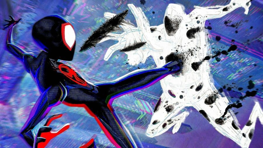 fin Spider-Man acros spider-verse