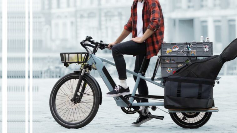 test vélo cargo électrique Elops R500
