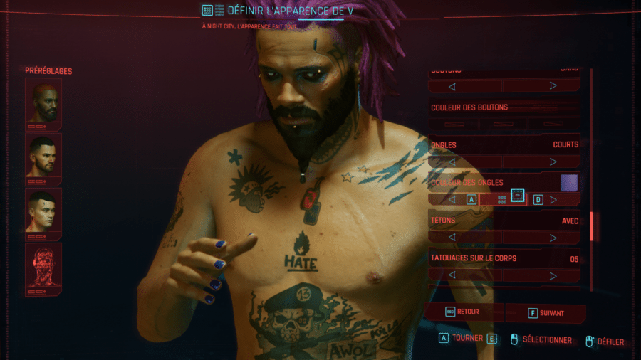 cyberpunk 2077 personnages nus