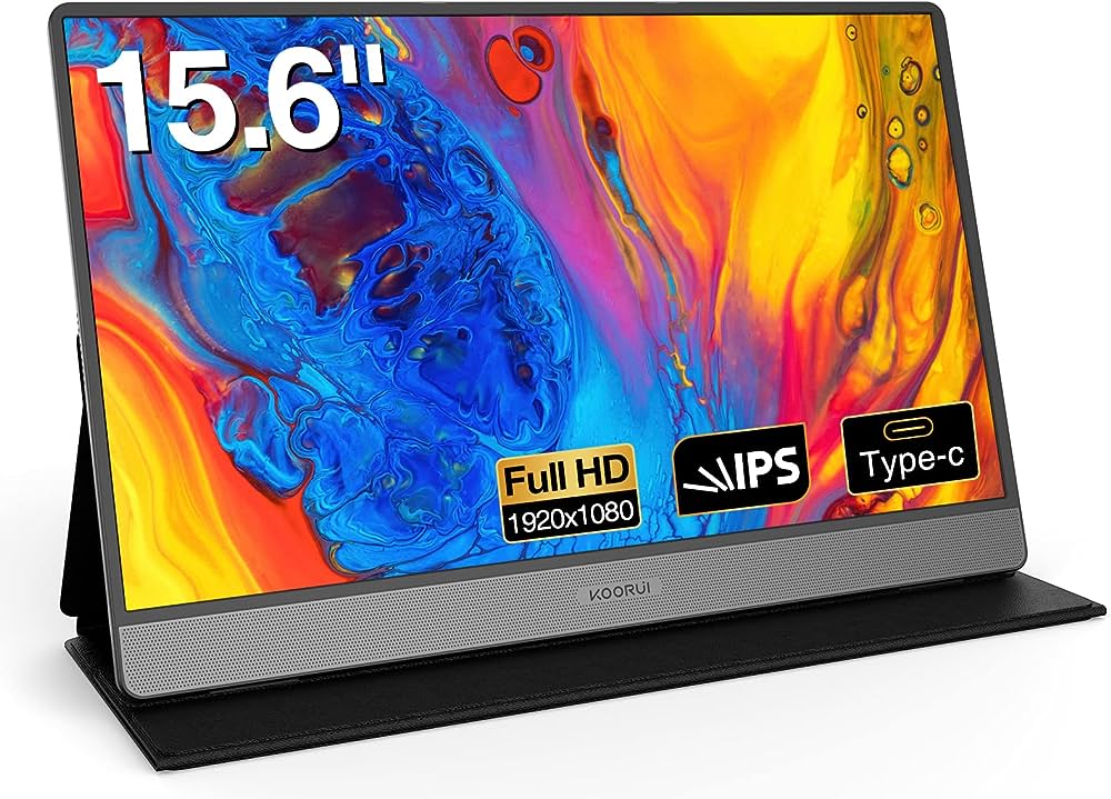 écran portable KOORUI Promotion Technologie IPS Réduction Écran HD
