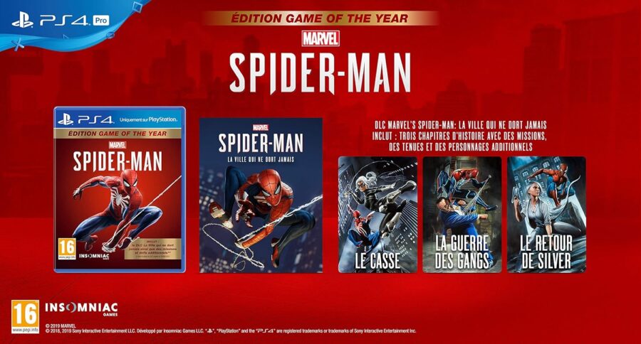 Spider-Man PS4, Édition GOTY, Marvel, Jeu vidéo, Promotion