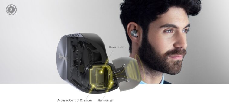 Technics EAH-AZ60E-S Ecouteurs sans fil avec réduction de bruit, Bluetooth multipoint, intra-auriculaires confortables avec microphone intégré, forme adaptable, noir