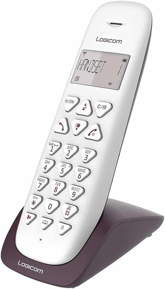 Téléphone fixe sans fil Logicom VEGA 150 Aubergine