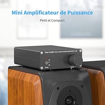 Amplificateur audio stéréo Fosi Audio V1.0B Hi-Fi Classe D