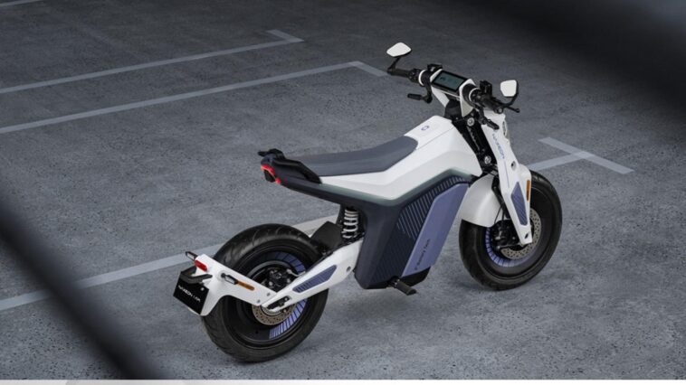 moto électrique futuriste