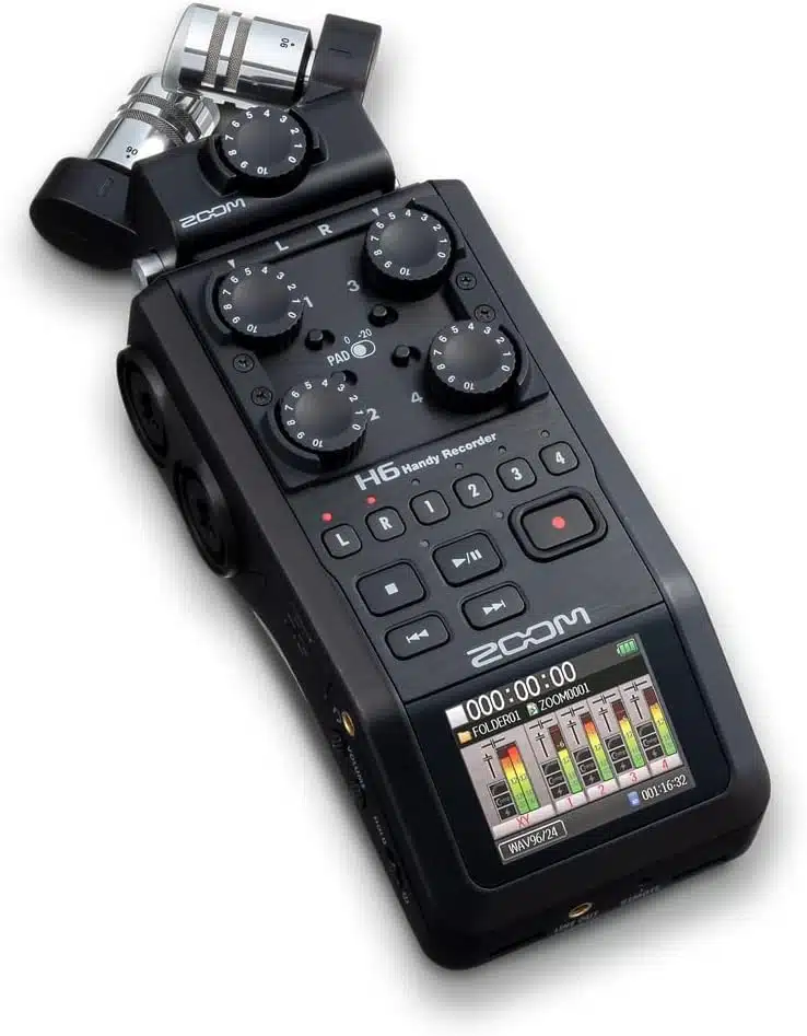 Enregistreur multipiste, Zoom H6 Black, Promotion enregistrement audio, Microphones interchangeables