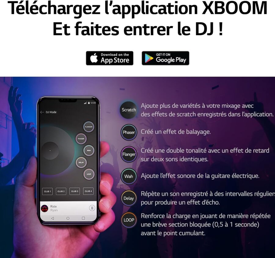 LG XBOOM RP4B Enceinte Audio Portable Son 360° LG Promotion Enceinte