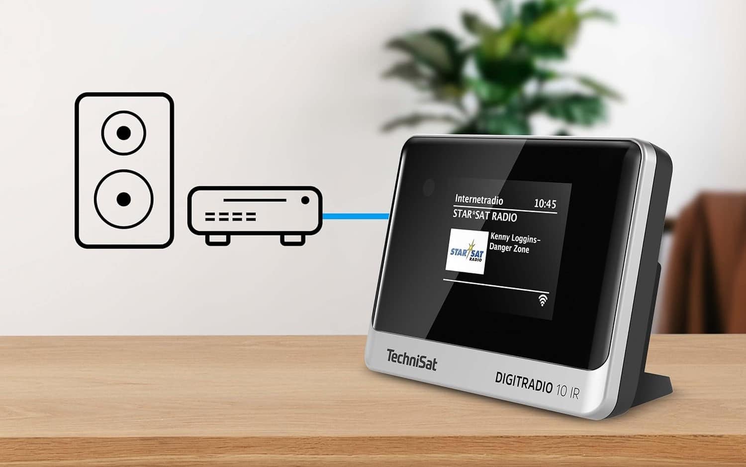 Adaptateur radio internet Récepteur DAB+ Bluetooth TechniSat DIGITRADIO 10 IR